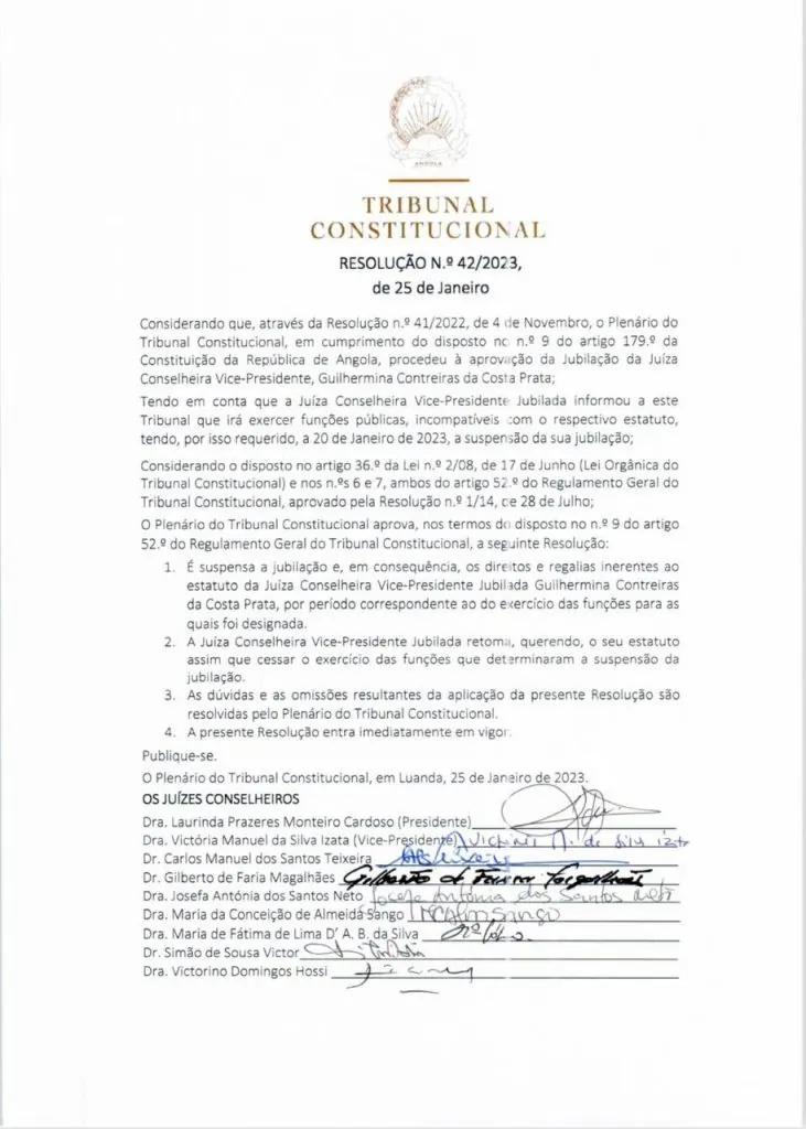 Fotografia: RESOLUÇÃO N.º 42/2023, de 25 de JANEIRO