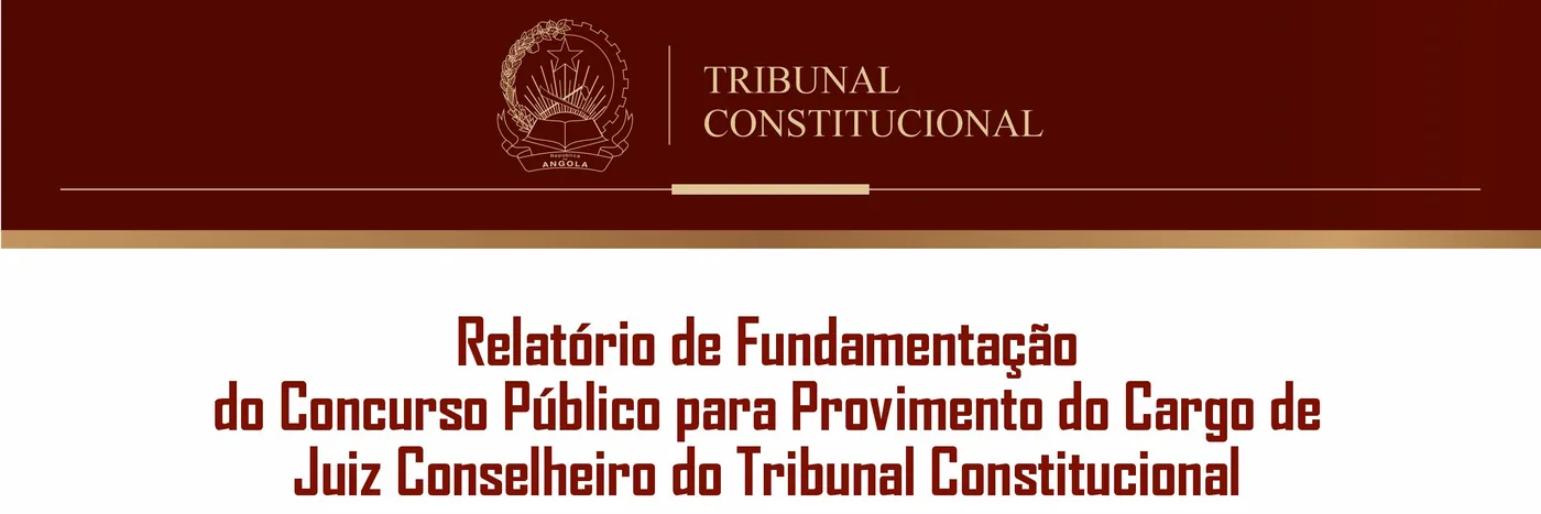 Fotografia: Tribunal Constitucional divulga resultados de concurso público para provimento de cargo de Juiz Conselheiro