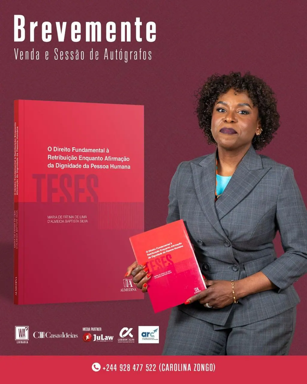 Fotografia: Juíza Conselheira lança nova obra científica